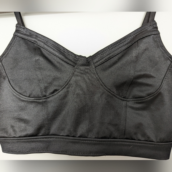 American Apparel black satin bustier top - Picture 5 of 7